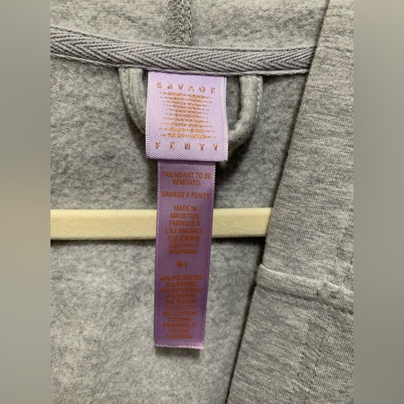 Savage X fenty-Showgirl Logo Hooded Shorr Robe - Picture 10 of 11
